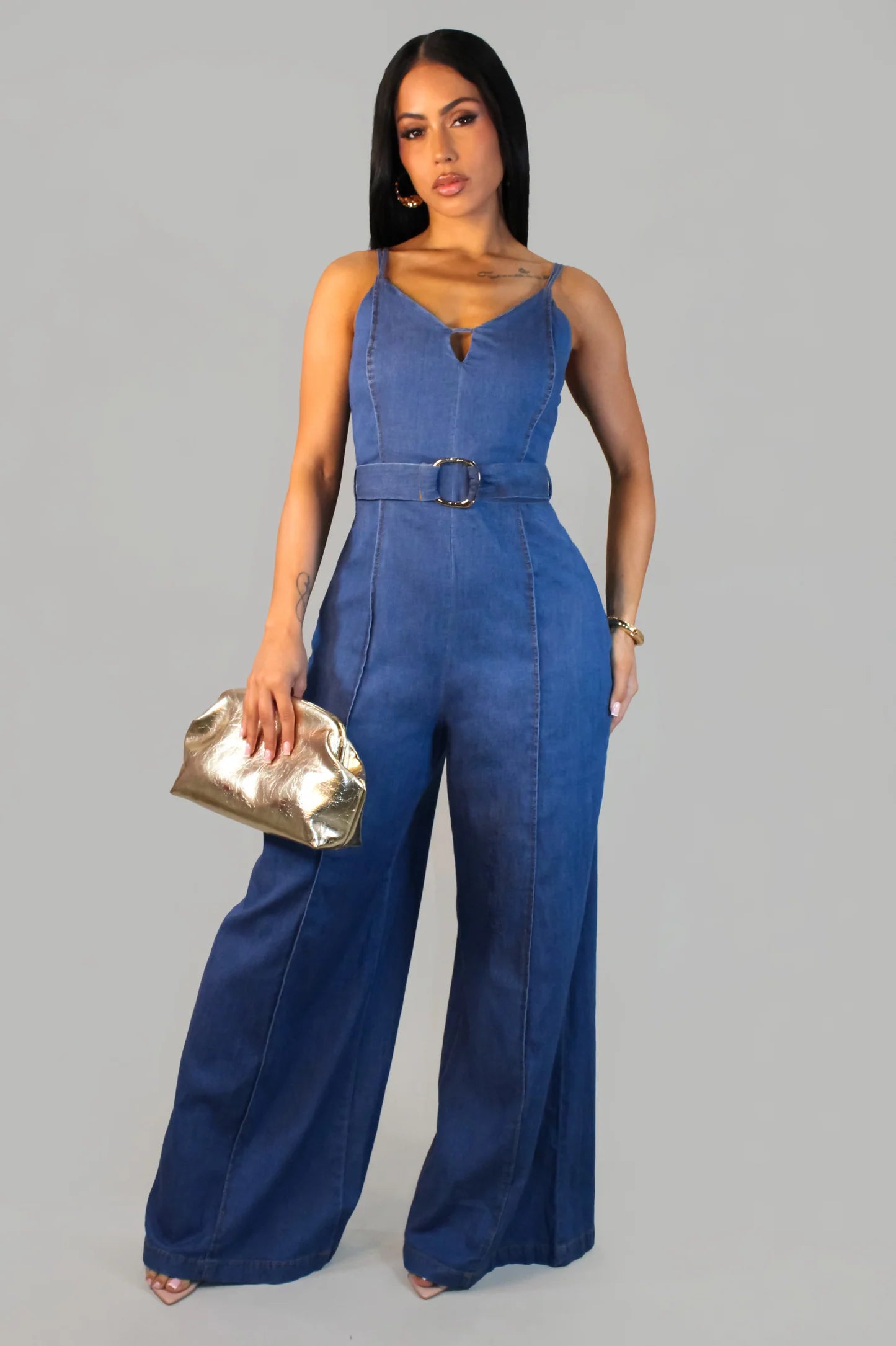 Denim Elegance Jumpsuit 💙✨
