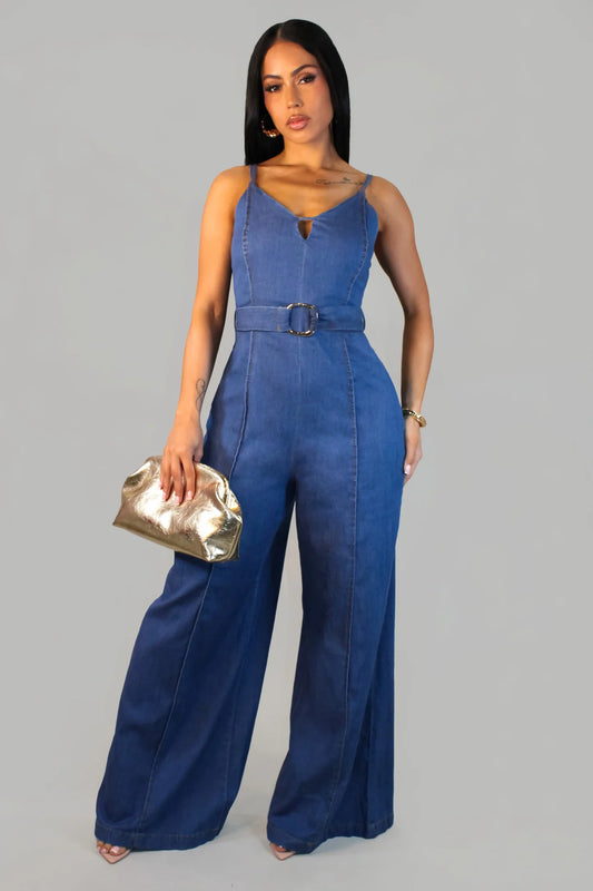 Denim Elegance Jumpsuit 💙✨