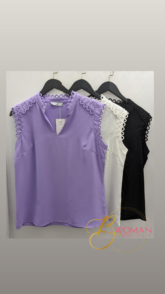 V Neck Purple Top 💜