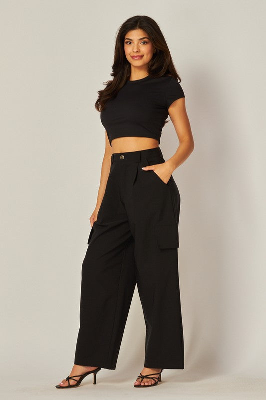 Cargo Palazzo “Noir Chic” 🖤✨