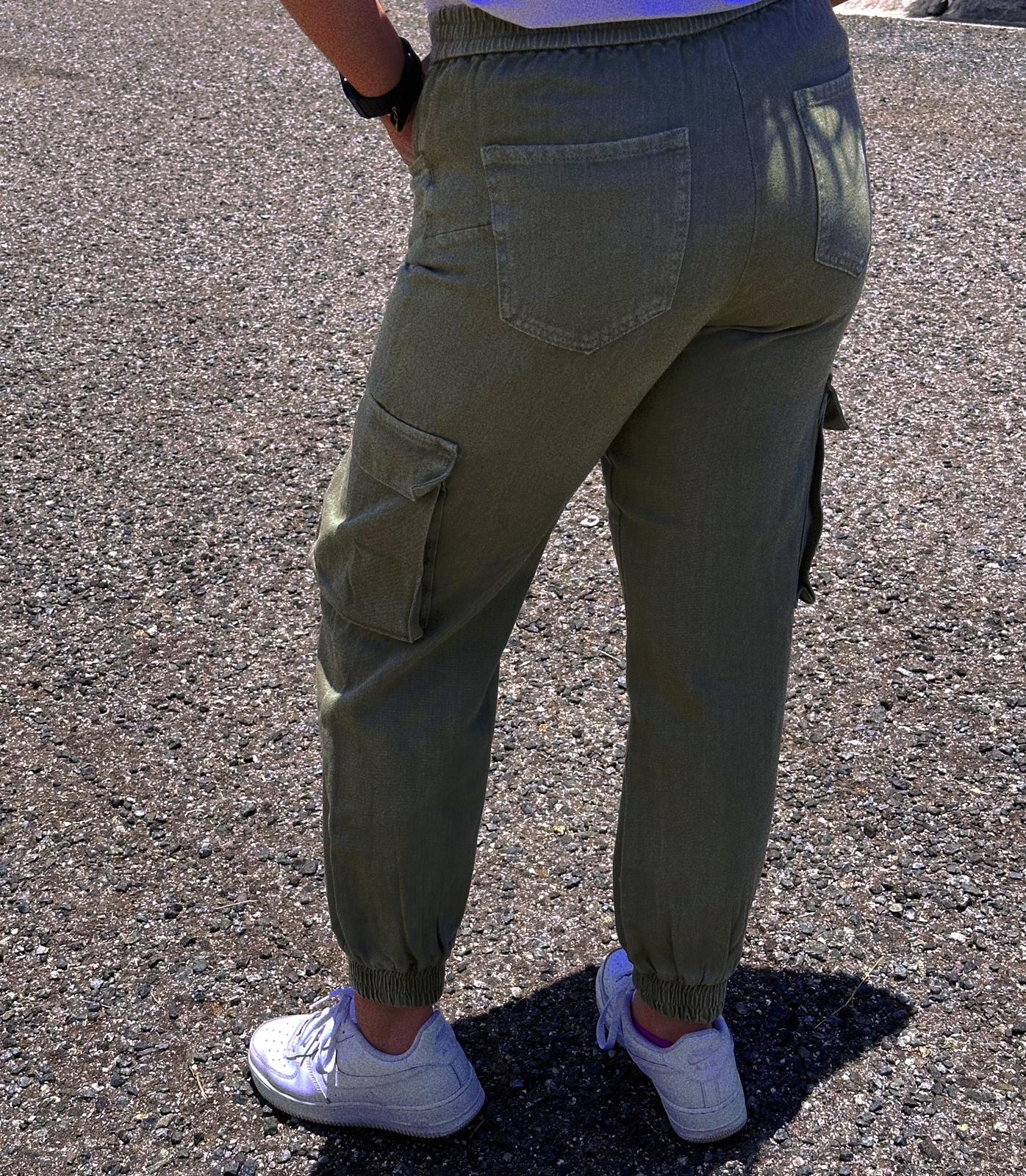 Olive🍃 Cargo Jogger Vibrant (leer descripción)