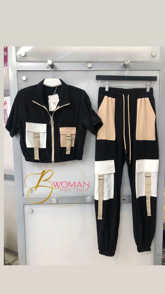 Travel Cargo Jogger Set