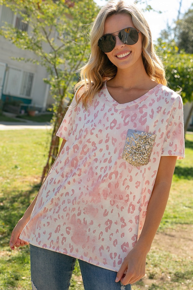 Top French Terry Animal Print